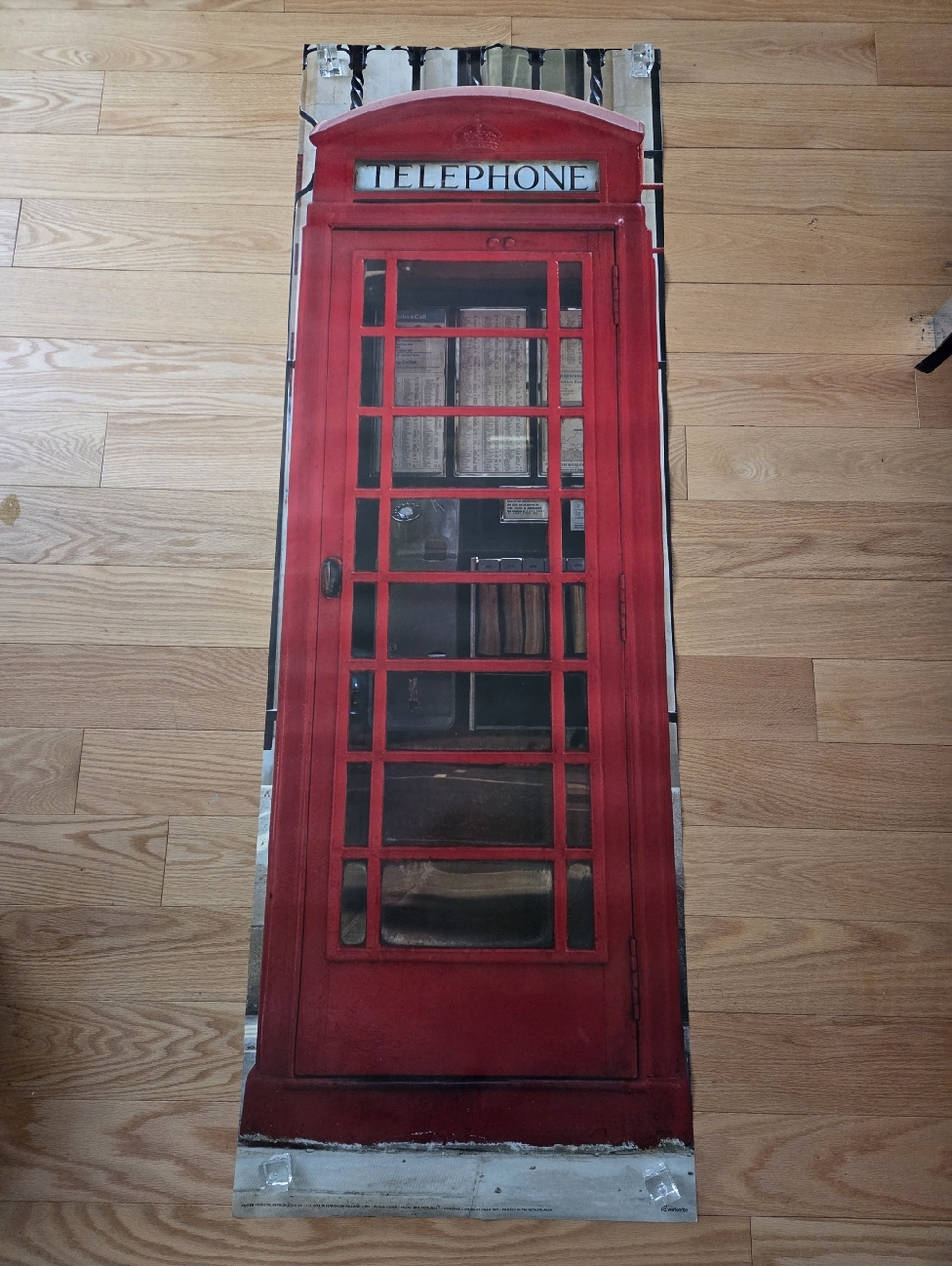 Vintage Poster by Verkerke Red London Telephone Booth